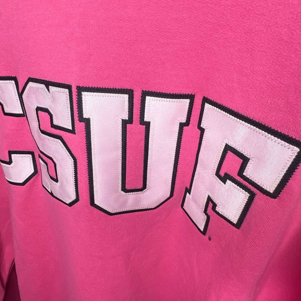 Champion CSUF Classic Crew Special Edition Sweatshirt Pink XL Unisex - Picture 3 of 7